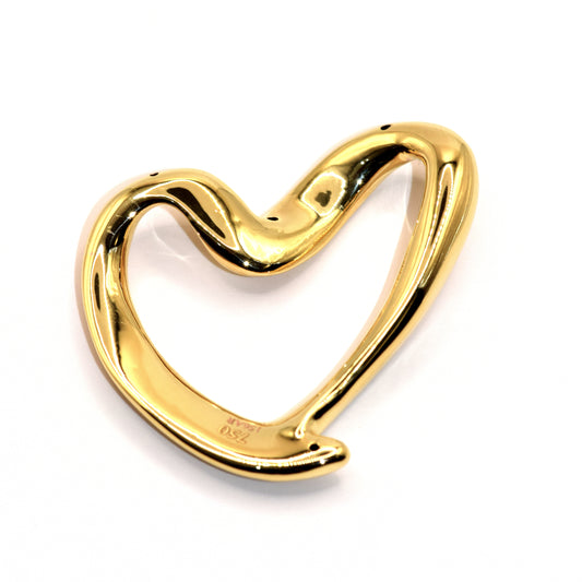 18K Gold Heart Pendant
