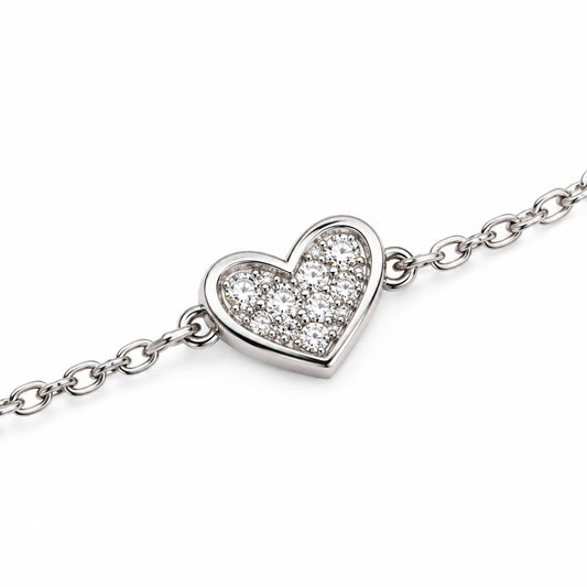 Bracciale cuore oro 18 carati