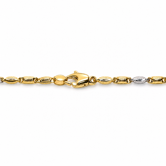 Collier en or bicolore 18 carats