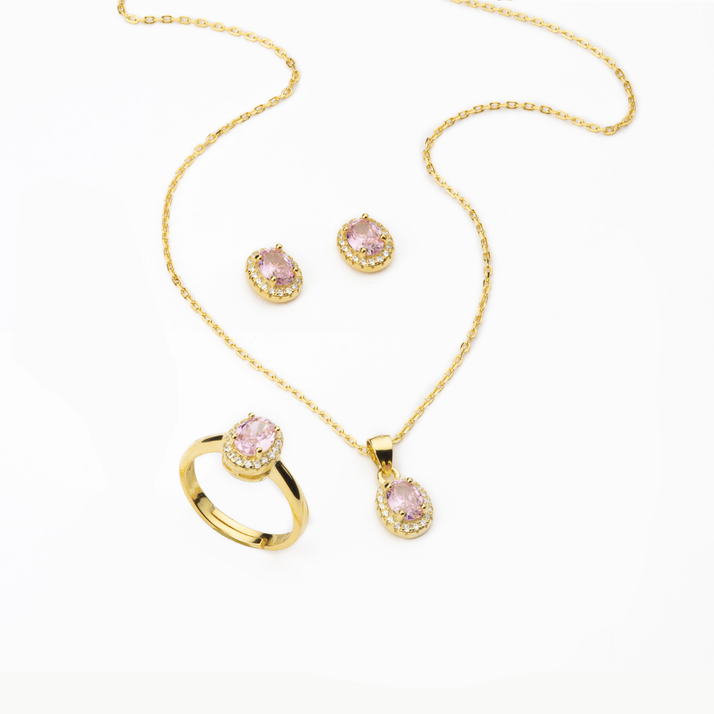 Collana ovale Rosa argento 925 BARBIERI