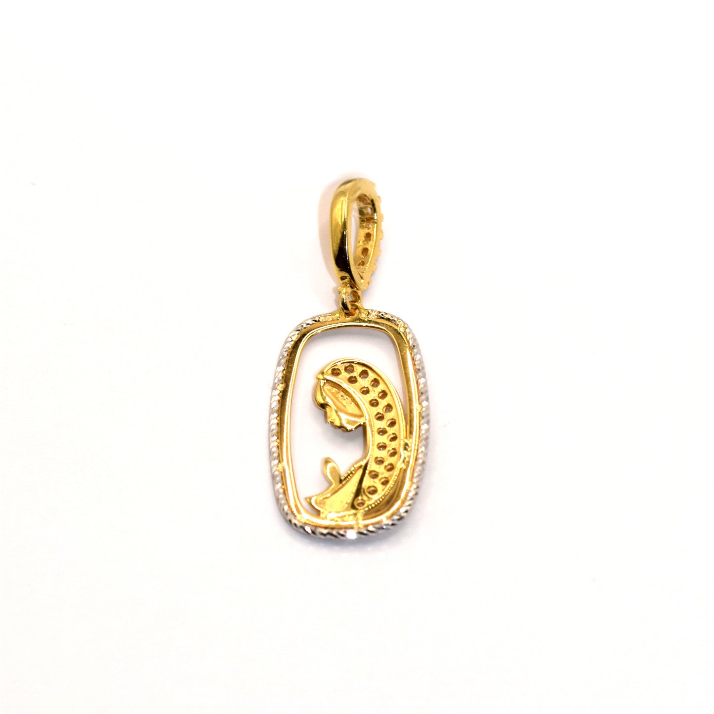 Ciondolo madonnina stilizzata oro 18k