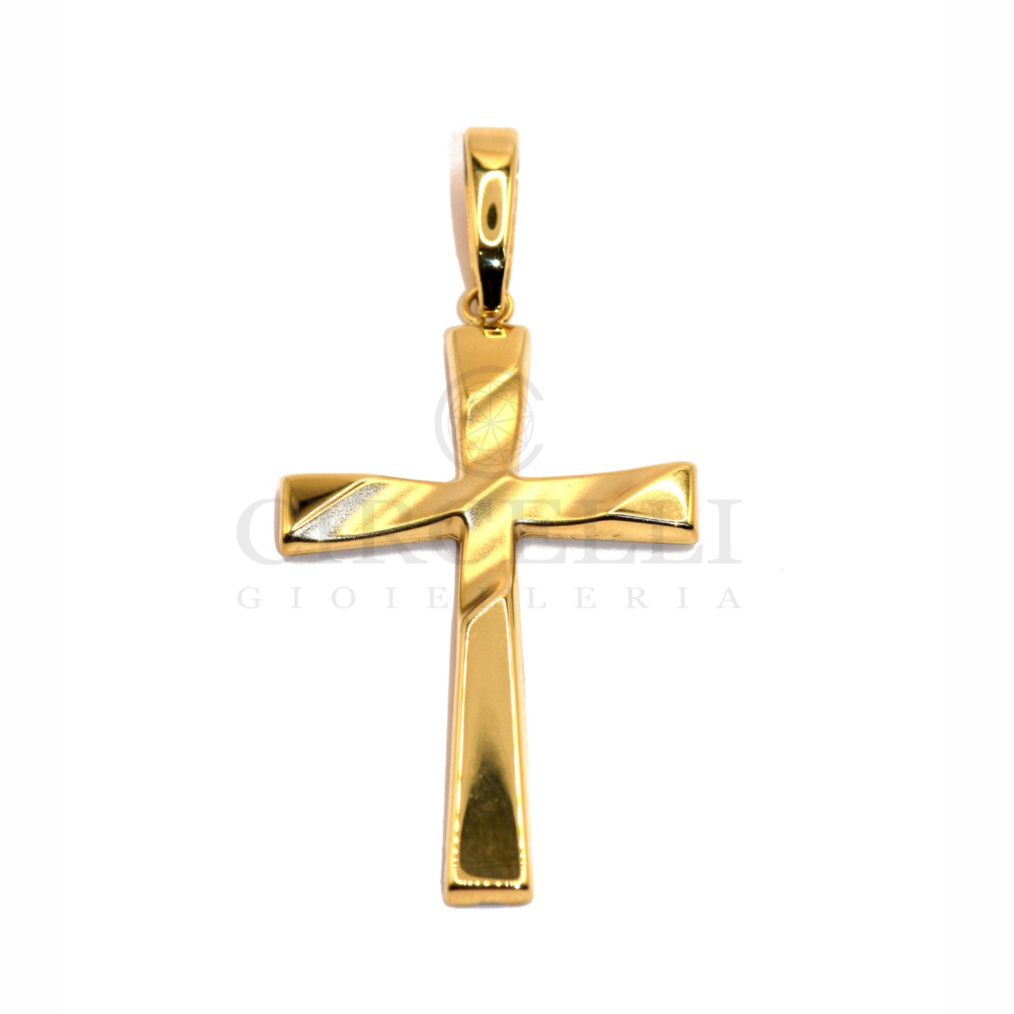 Croce stilizzata oro 18k