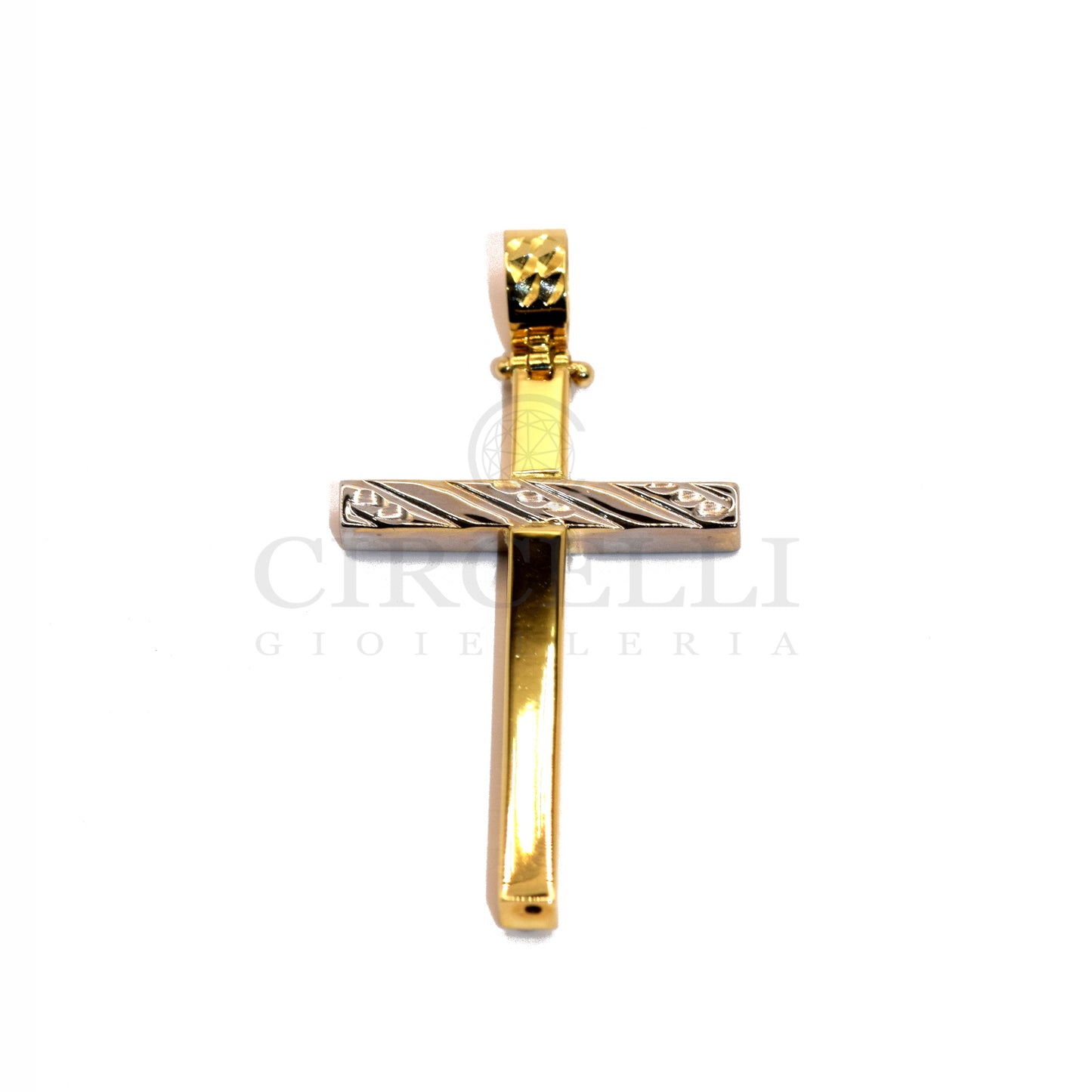 Croce stilizzata oro 18k