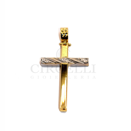Croce stilizzata oro 18k