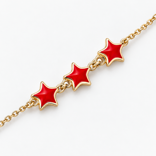 Bracciale stelle oro 18 carati