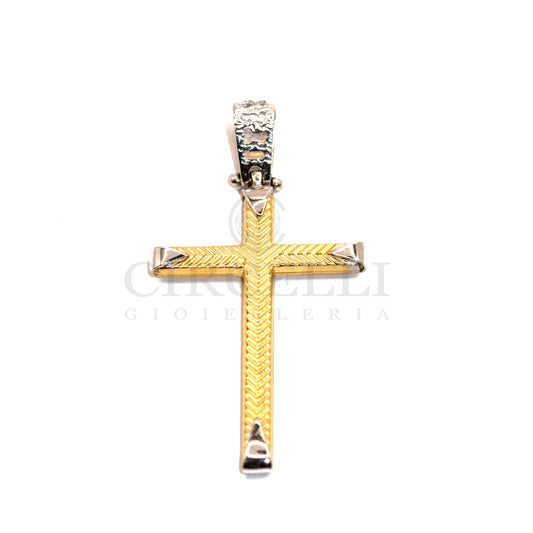 Croce stilizzata oro 18k