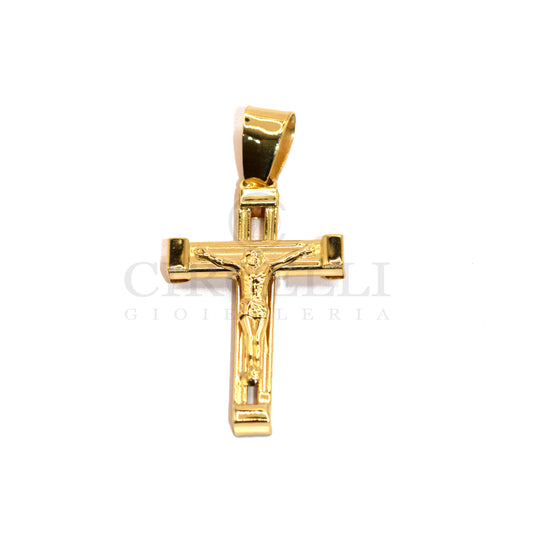 Croce con cristo oro 18k