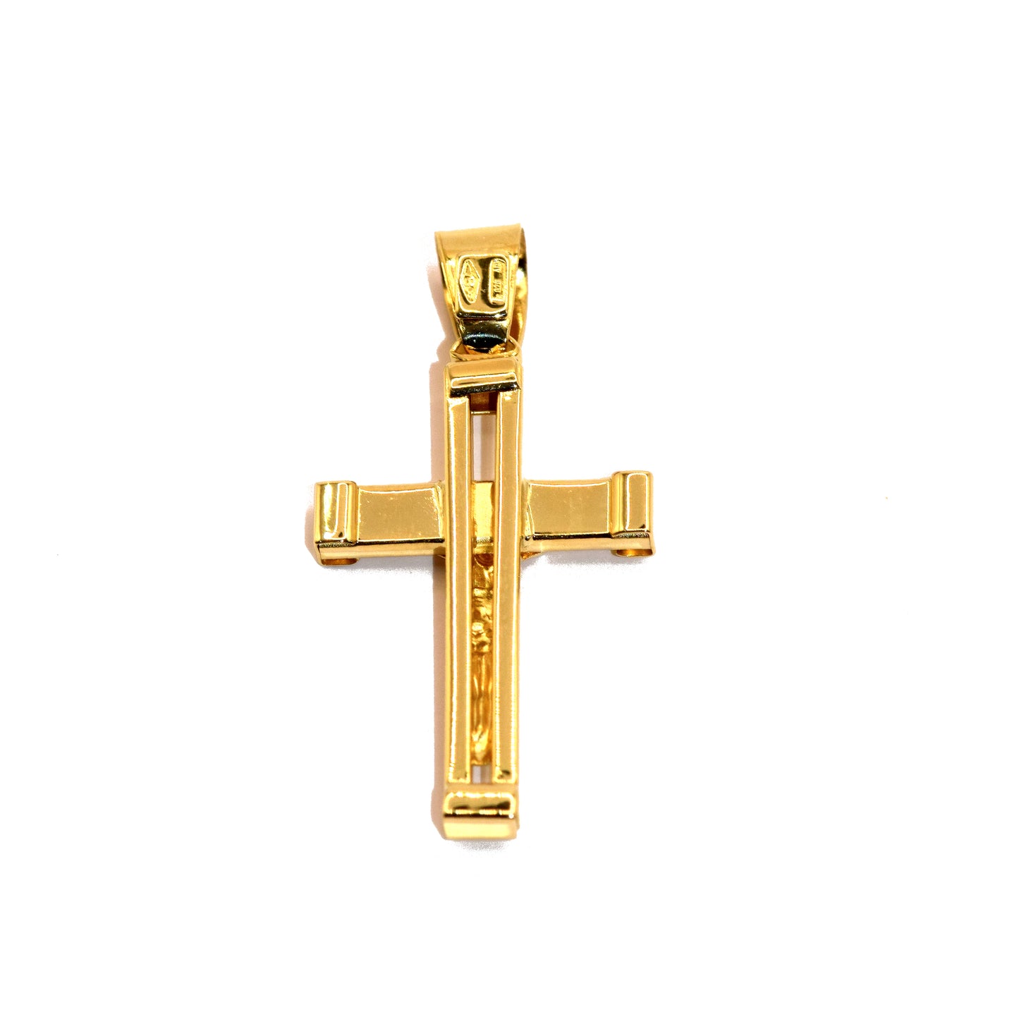 Croce con cristo oro 18k