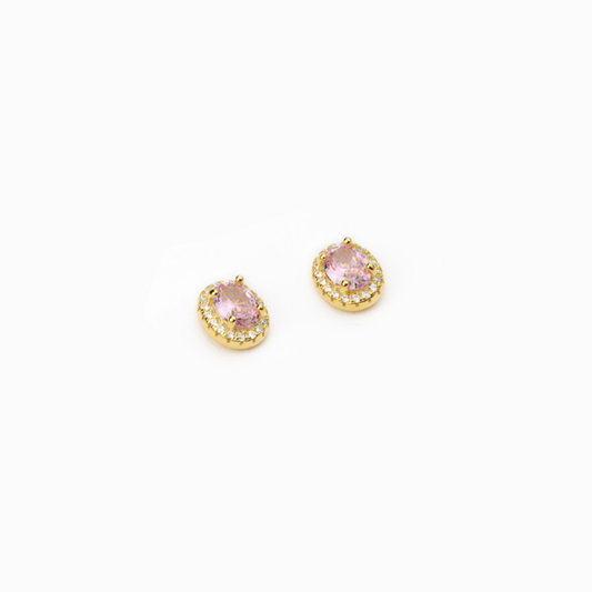 Orecchini ovali Rosa argento 925 BARBIERI