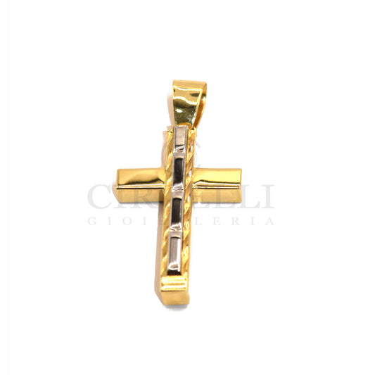Croce stilizzata oro 18k