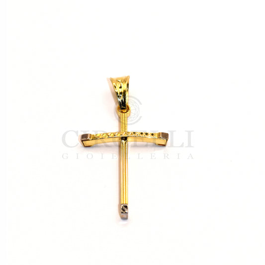 Croce stilizzata oro 18k