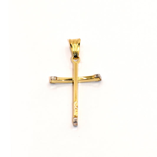 Croce stilizzata oro 18 carati