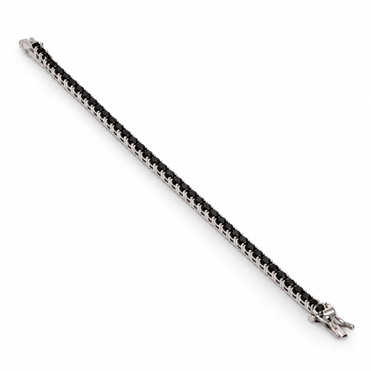 Tennis argento 925 pietre nere 3mm CIRCELLI BIJOUX