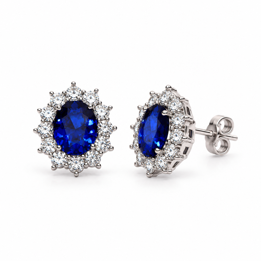 Boucles d'oreilles Kate en or blanc 18 carats