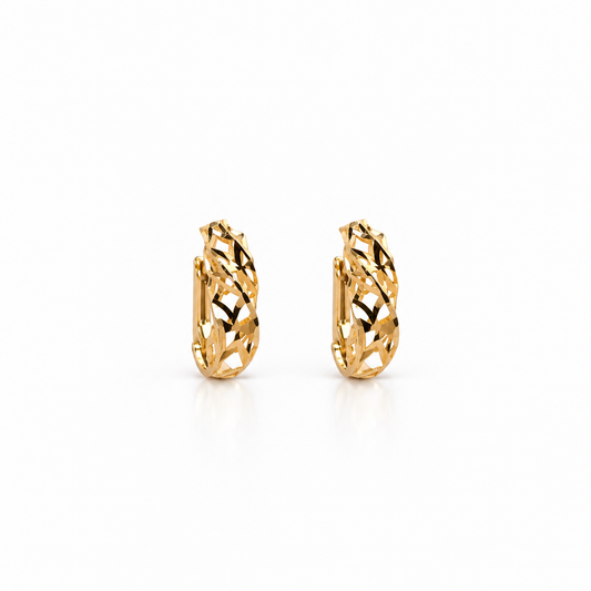 Boucles d'oreilles puces en or 18 carats
