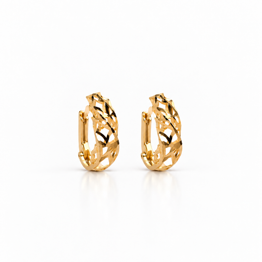 Boucles d'oreilles puces en or 18 carats