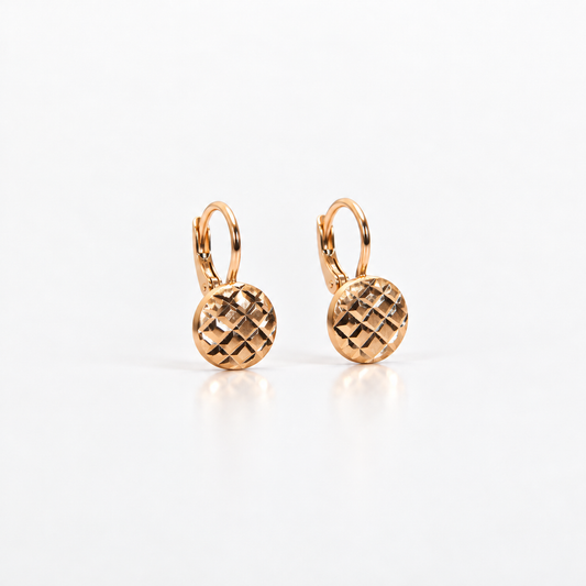 Boucles d'oreilles puces en or 18 carats