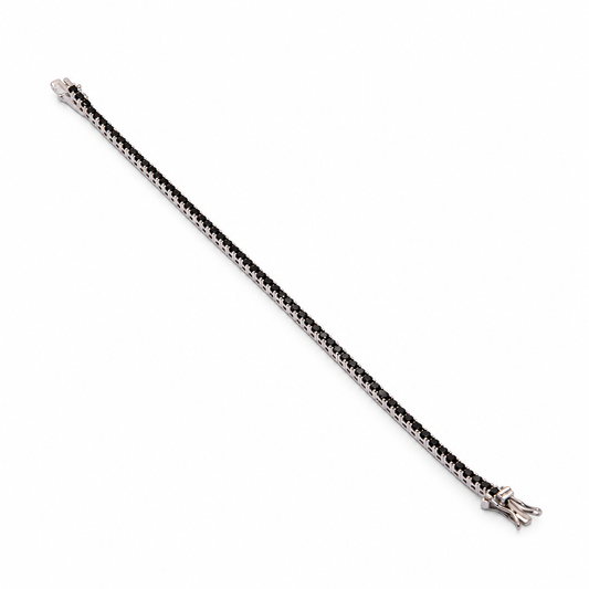 Tennis argento 925 pietre nere 2mm CIRCELLI BIJOUX