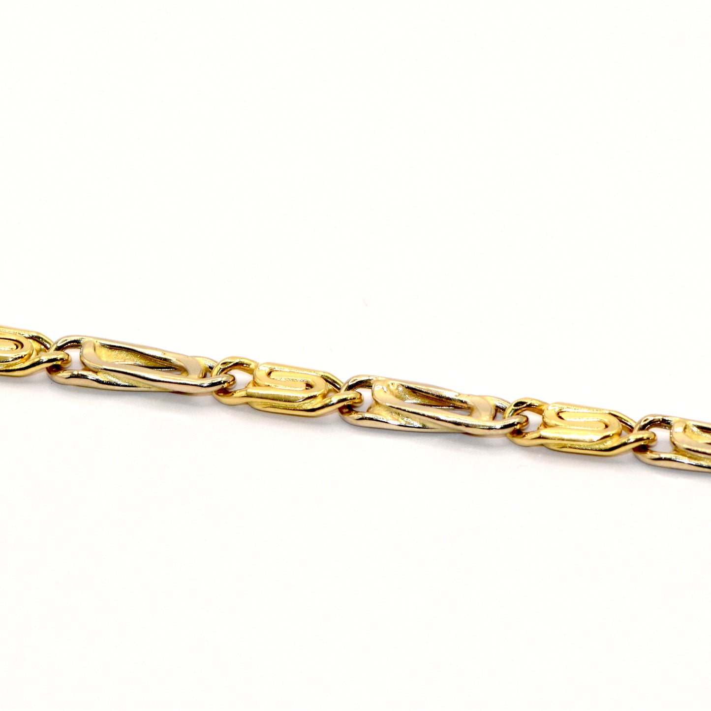 Collana bicolore oro 18k