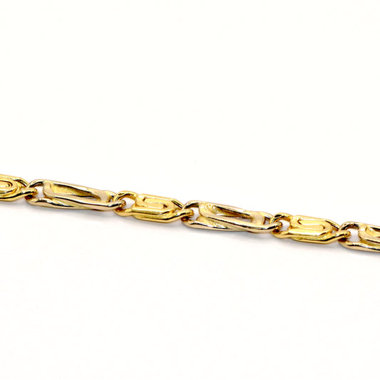 Collana bicolore oro 18 carati