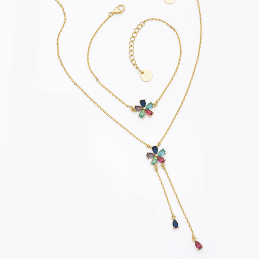 BARBIERI 925 silver flower bracelet