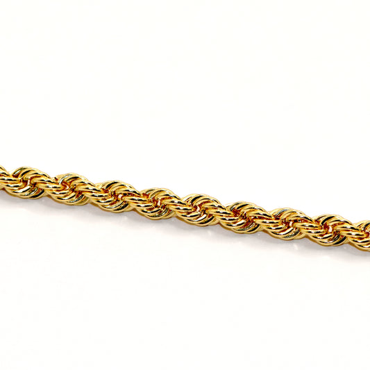 Collana corda oro 18 carati