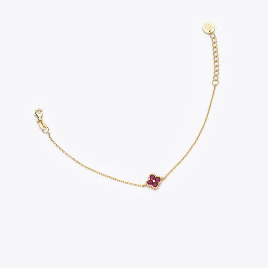 BARBIERI 925 silver flower bracelet