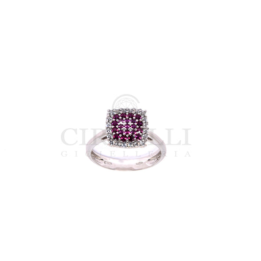 anello oro bianco 18k