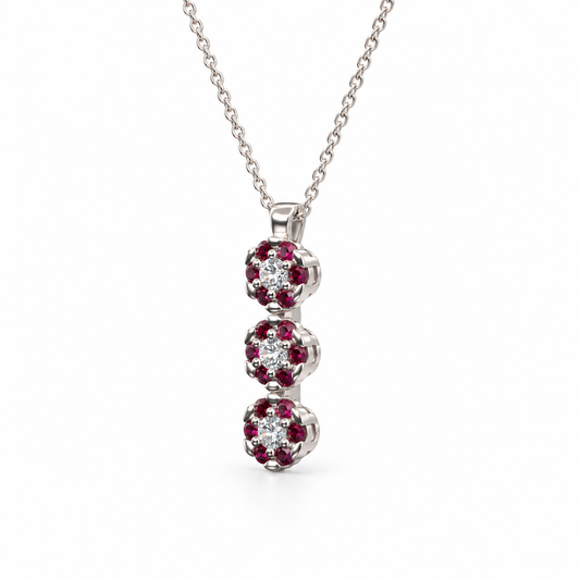 Collier en or blanc 18 carats