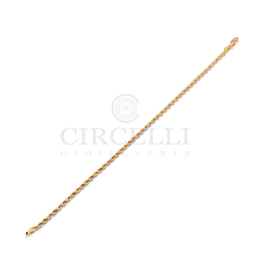 Bracciale corda 3° misura oro 18k