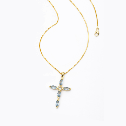 BARBIERI 925 silver cross necklace