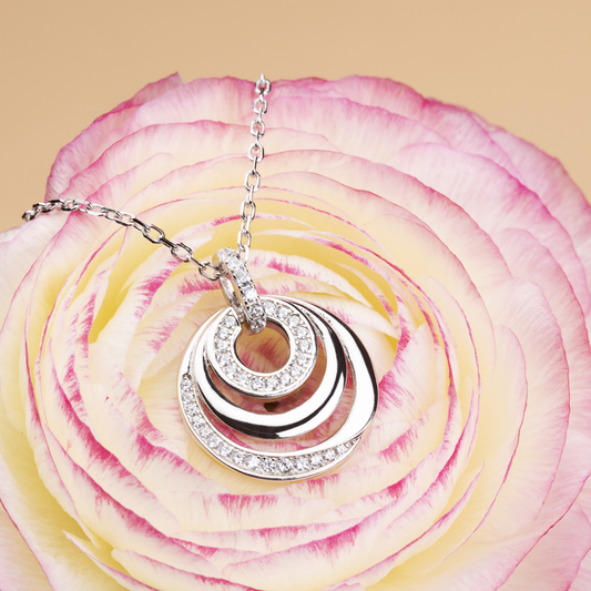 BARBIERI 925 silver ring necklace