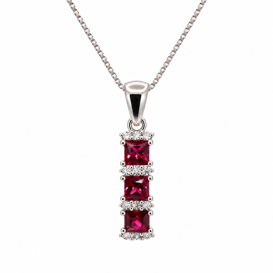 Collier en or blanc 18 carats
