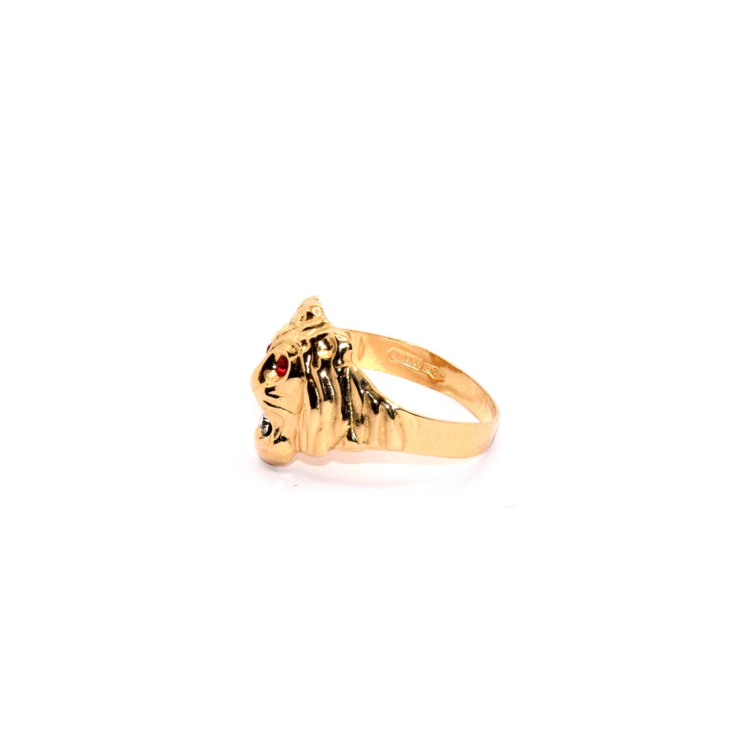 anello leone oro 18k