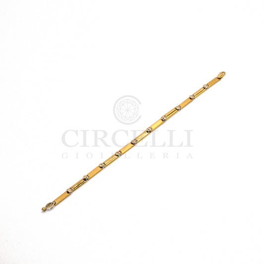 Bracciale piastre oro 18k