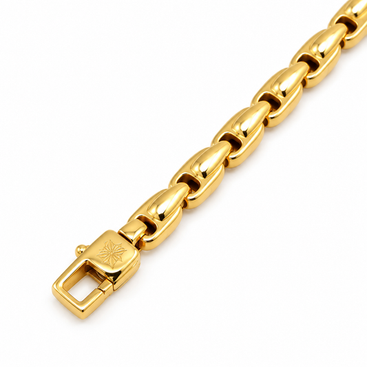 Bracciale tubolare oro 18 carati