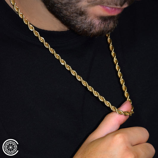 Collana Corda Grande Acciaio