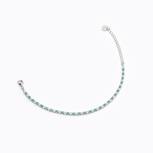 Tennis Clear-Acqua argento 925 BARBIERI