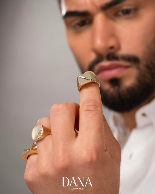 9K Gold Men's Ring DANA L'OR 9 CARATI