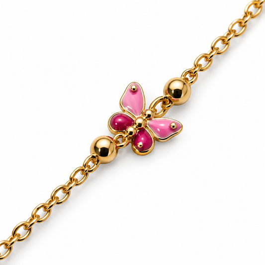 Bracciale farfalla oro 18 carati