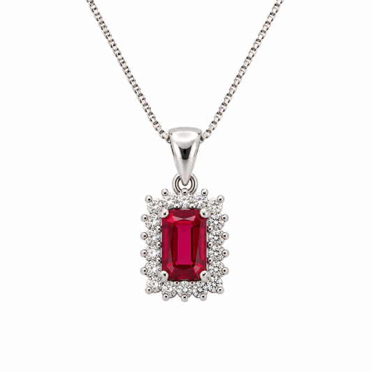 Collier Kate en or blanc 18 carats