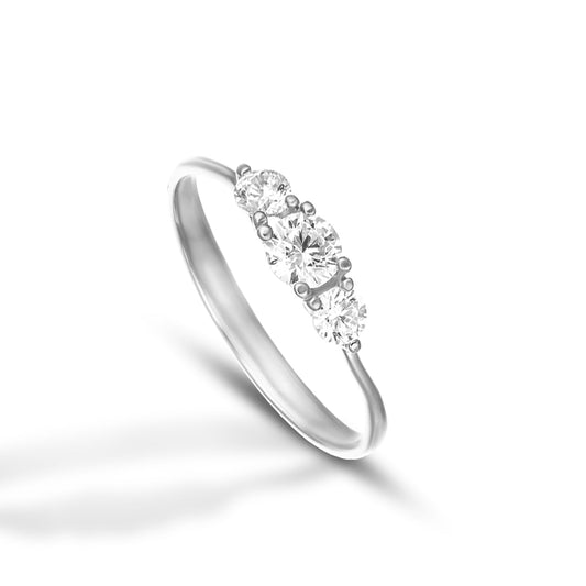 Bague pour femme Collection Harmonia - Modèle Trilogy DANA L'OR 9 CARATS