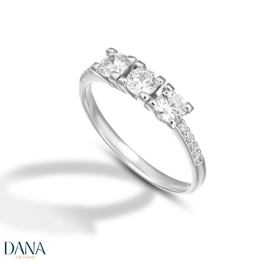 Women's Ring Harmonia Collection - Trilogy Model DANA L'OR 9 CARATS