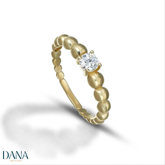 Anello solitario oro 9 carati DANA L'OR 9 CARATI