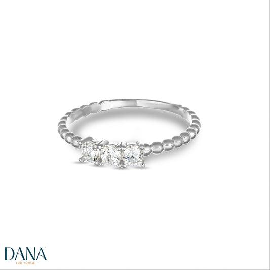 DANA L'OR 9 CARATI 9K gold trilogy ring