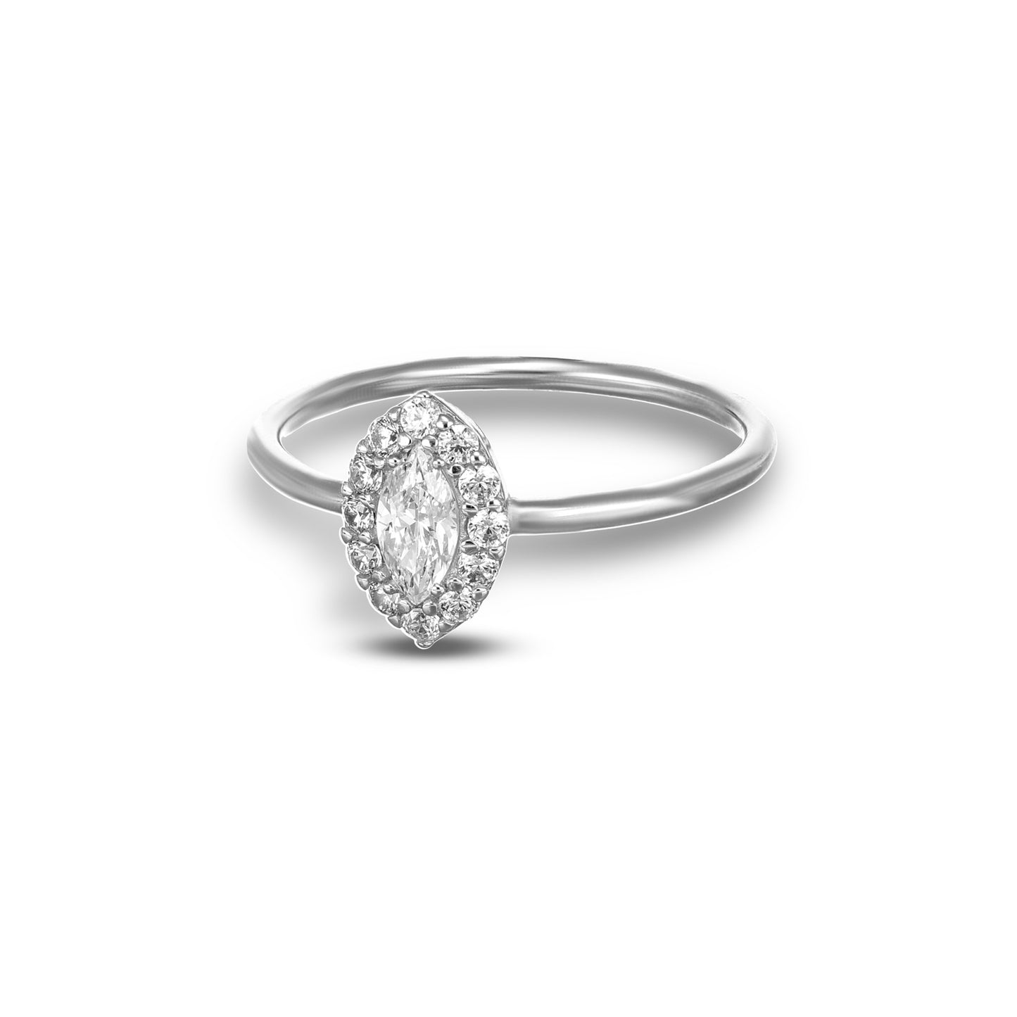 Anello da donna con Swarovski taglio marquise oro 9 carati DANA L'OR 9 CARATI