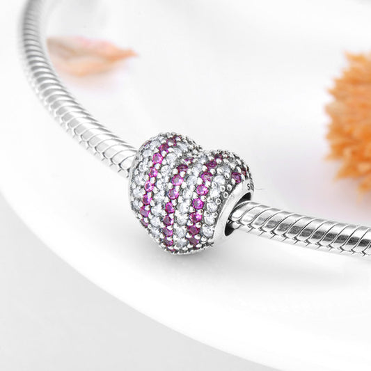 LES FOLIES MULTISTRASS HEART CHARM