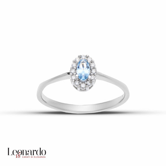 Bague en or 18 carats et topaze