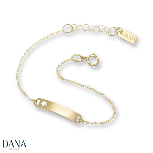 Bracciale baby con targa oro 9 carati DANA L'OR 9 CARATI