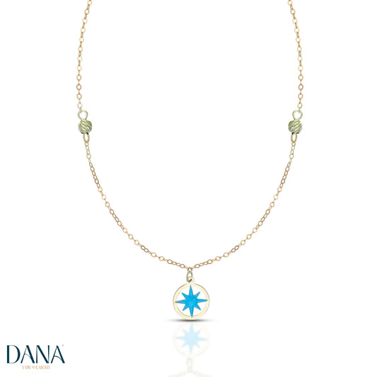 Collana Baby Collezione Petit - Rosa dei Venti DANA L'OR 9 CARATI